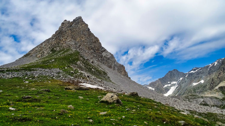 Col de la Vanoise et le refuge le lac Long le lac Rond