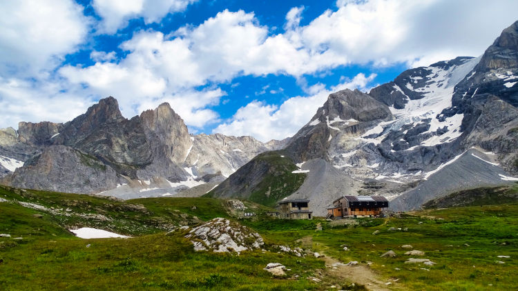 Col de la Vanoise et le refuge le lac Long le lac Rond