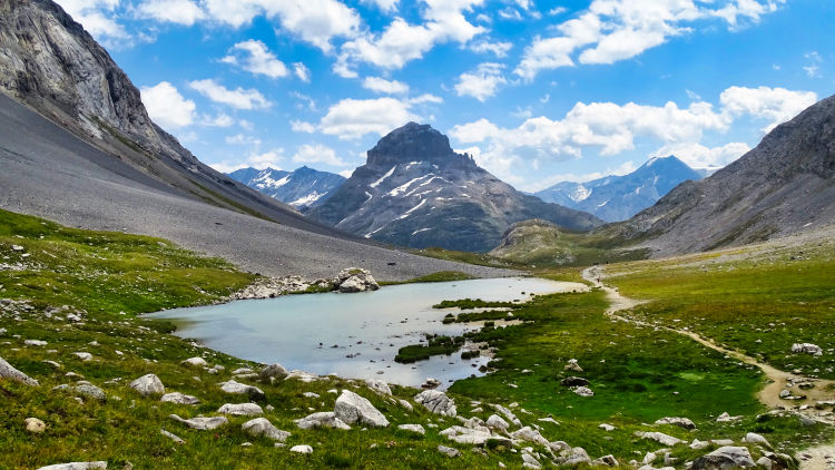 Col de la Vanoise et le refuge le lac Long le lac Rond