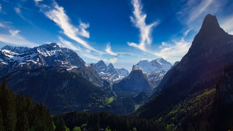 Pralognan la Vanoise vue sur la grande casse