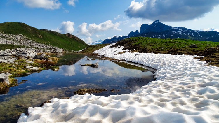 Randonnée au refuge des lacs Merlet en Vanoise