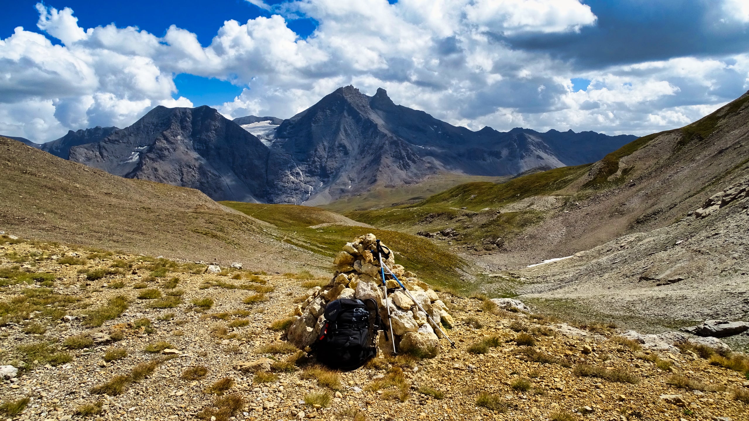 Le col de la Pierre Blanche randonnée massif de la Vanoise BAW