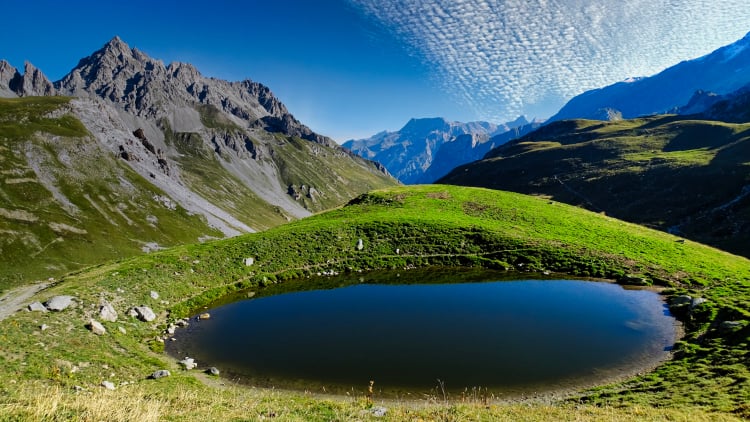 Randonnée au refuge Péclet Polset  en Vanoise