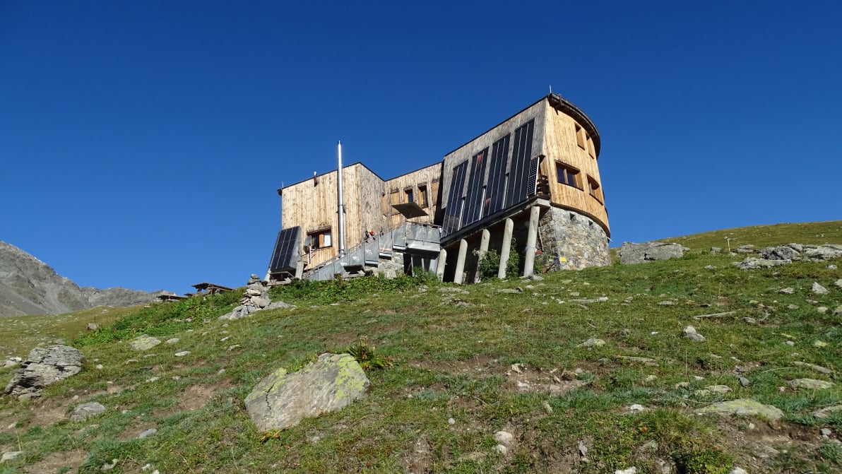 Le refuge de Péclet Polset massif de la Vanoise
