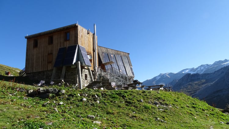 Randonnée au refuge Péclet Polset  en Vanoise
