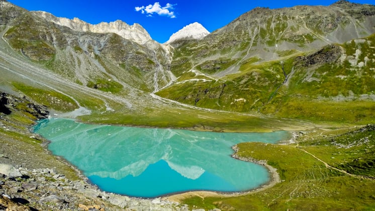 Le lac Blanc et col du Soufre  randonnée en Vanoise BAW