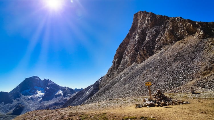 Randonnée au refuge Péclet Polset  en Vanoise