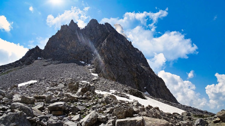 Col de la Vanoise et le refuge le lac Long le lac Rond